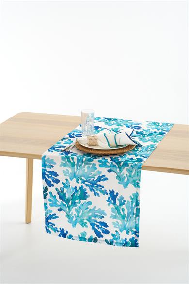 Mercan Desenli Masa Bandı