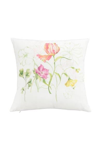Multi Flower Çiçek Desenli Renkli Kırlent