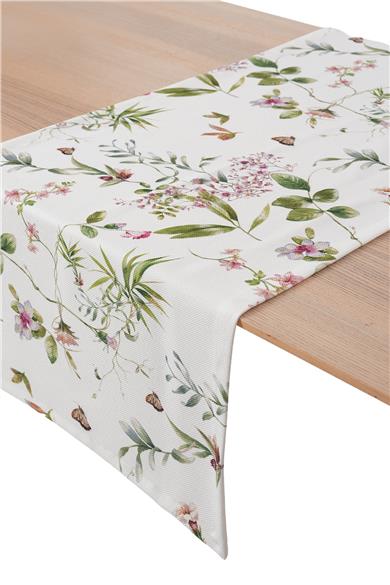 Multi Flower Çiçek Detaylı Renkli Masa Bandı