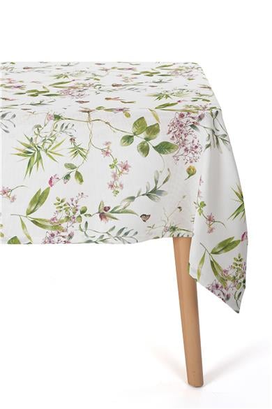 Multi Flower Çiçek Detaylı Renkli Masa Örtüsü