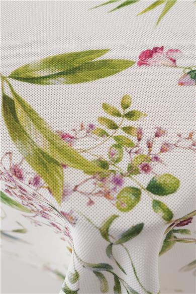 Multi Flower Çiçek Detaylı Renkli Masa Örtüsü