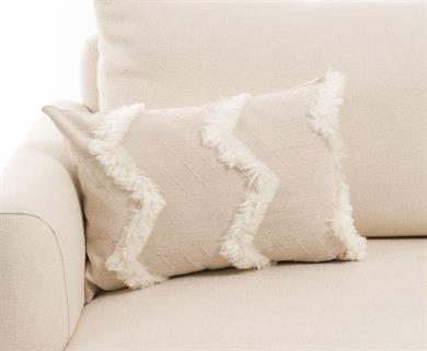 Warm Winter Peluş Detaylı 30x50 cm Dikdörtgen Kırlent Kılıfı