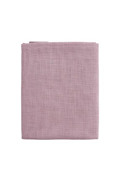 Pembe Düz Keten Masa Örtüsü