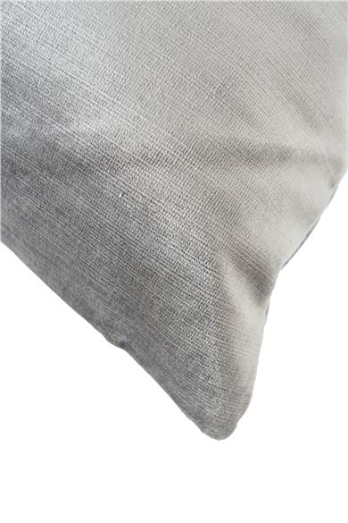 Stone Gri Kadife Kırlent Kılıfı