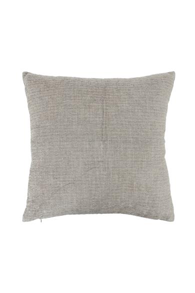 Stone Açık Gri Kendinden Dokulu 45x45 cm Kare Kırlent Kılıfı