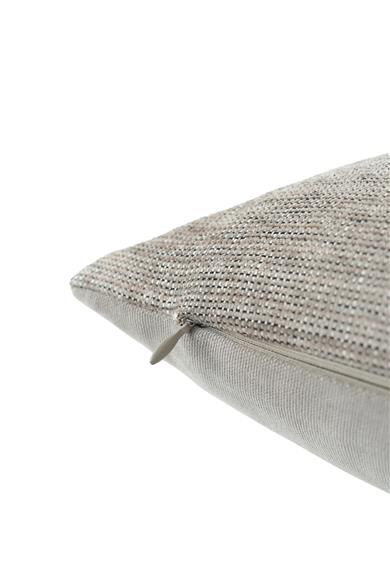 Stone Açık Gri Kendinden Dokulu 45x45 cm Kare Kırlent Kılıfı
