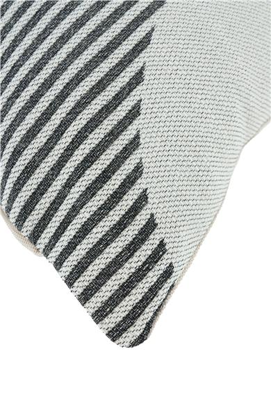 Global Etnik Gri / Siyah Kırlent Kılıfı