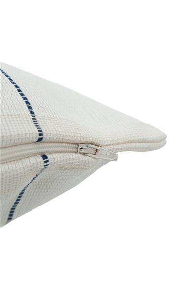 Marine Krem / Lacivert Kırlent Kılıfı