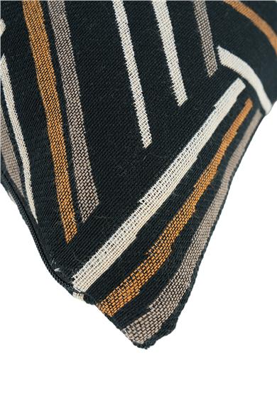 Global Etnik Siyah Kırlent Kılıfı