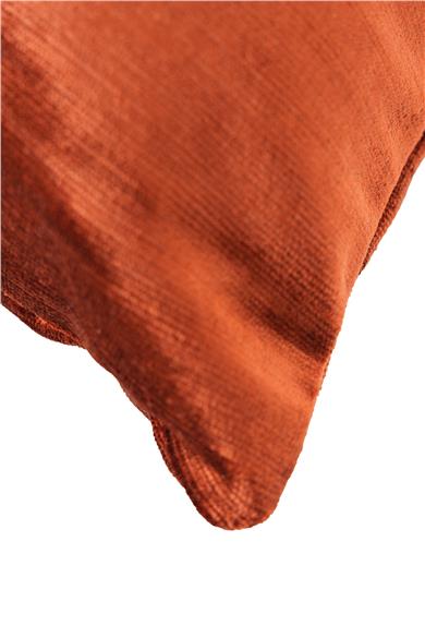 Warm Winter Turuncu Kadife Kırlent Kılıfı