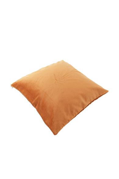 Warm Winter Turuncu Kadife Kırlent Kılıfı