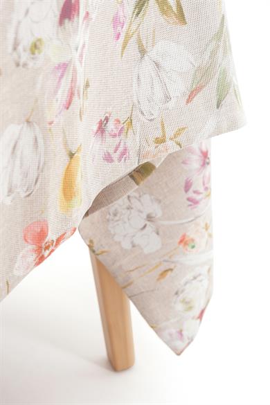 Sarı Çiçek Detaylı Masa Örtüsü