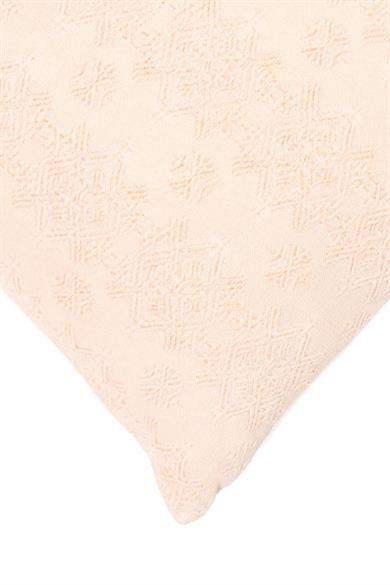Romantic Floral Toz Pembe Pudra Şönil 45*45 cm Kare Kırlent Kılıfı