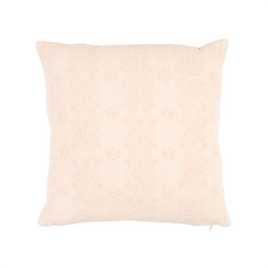 Romantic Floral Toz Pembe Pudra Şönil 45*45 cm Kare Kırlent Kılıfı