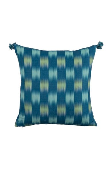 Multi Flower Degrade Geçişli Saks 45x45 cm Kare Kırlent Kılıfı