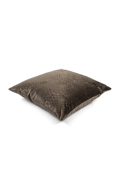 Warm Winter Krokodil Baskılı Kadife 45x45 cm Kare Kırlent Kılıfı