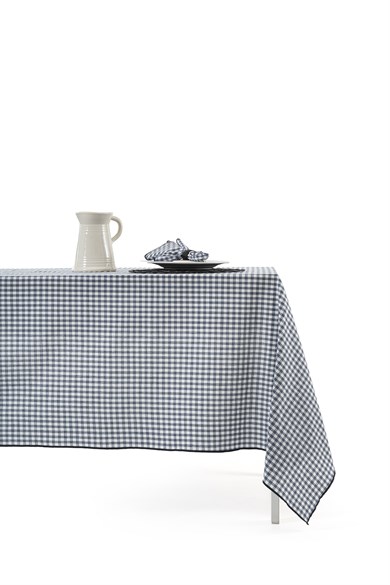 Lacivert Pötikareli 150x250 cm Masa Örtüsü