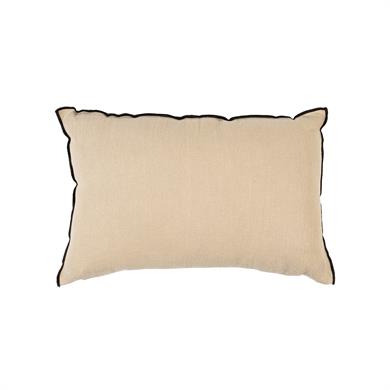 Wash Keten 35*55 cm Kırlent Kılıfı Bej