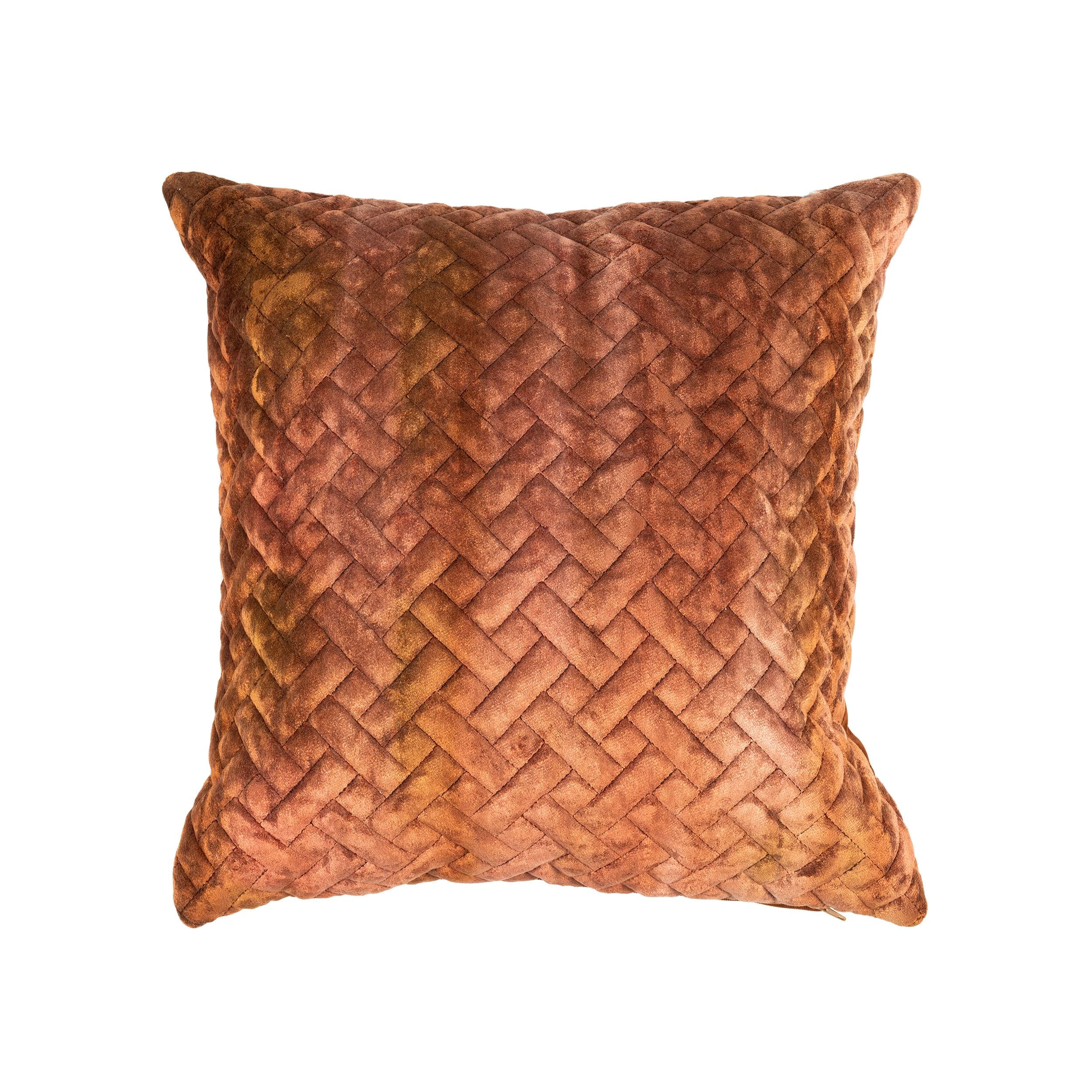 Bakır Renginde 40x40 cm Kare Kırlent Kılıfı CVICM1C31VK9471001-0002