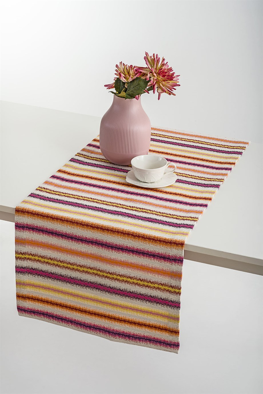 Çok Renkli Çizgi Desenli Runner