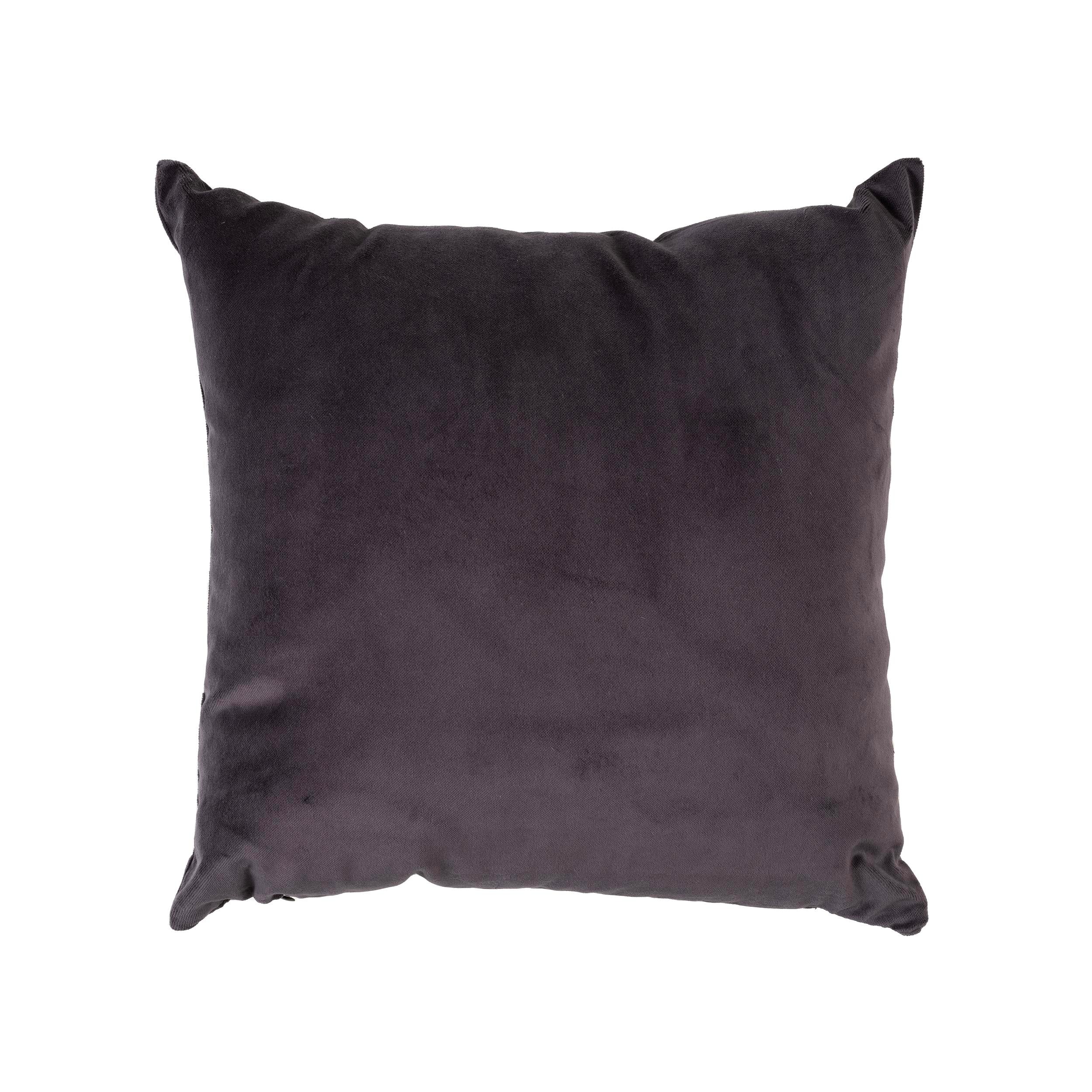 Kadife 43*43 cm Kırlent Kılıfı Füme