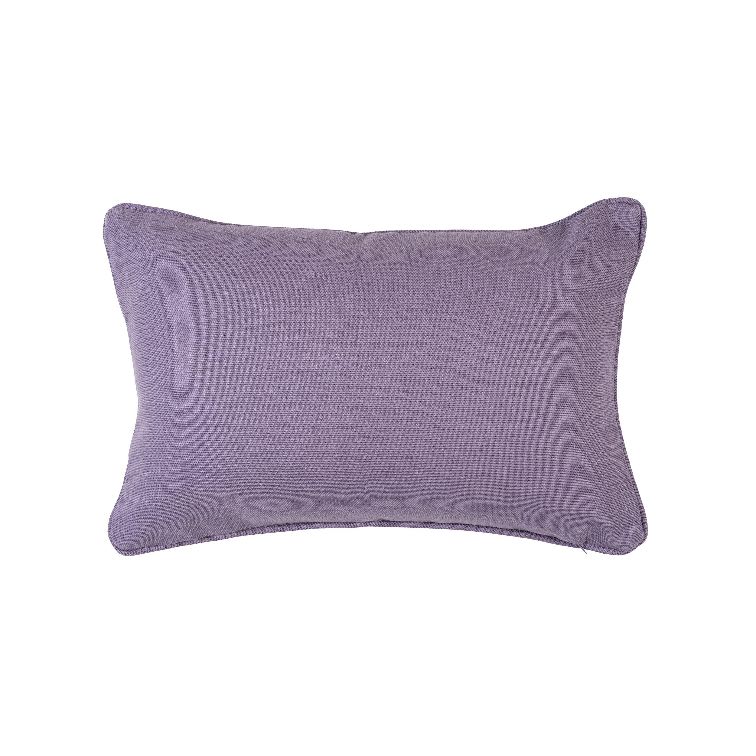 Mor Kordonlu 35x55 cm Dikdörtgen Kırlent Kılıfı