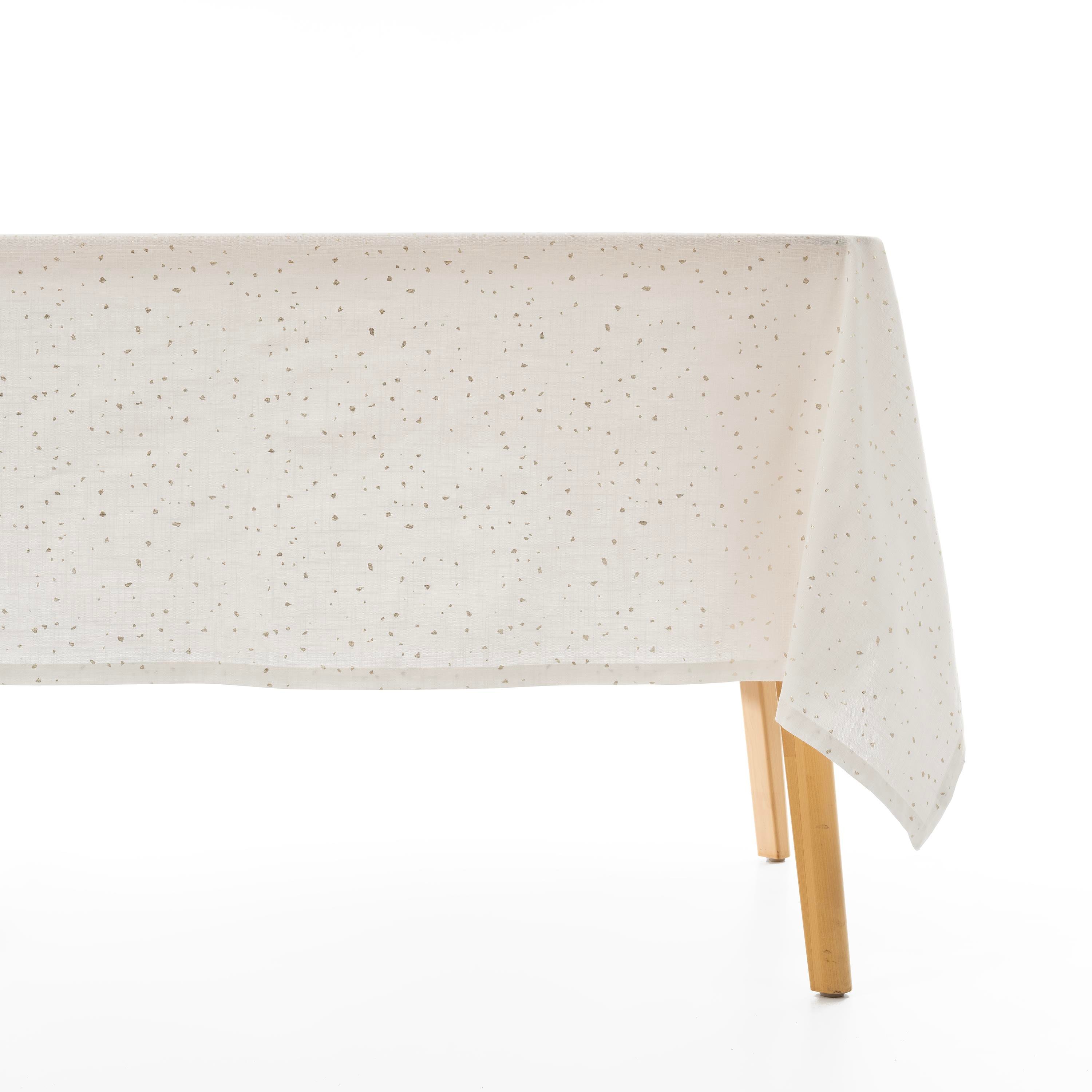 Parça Varak Işıltılı 170x280 cm Dikdörtgen Masa Örtüsü