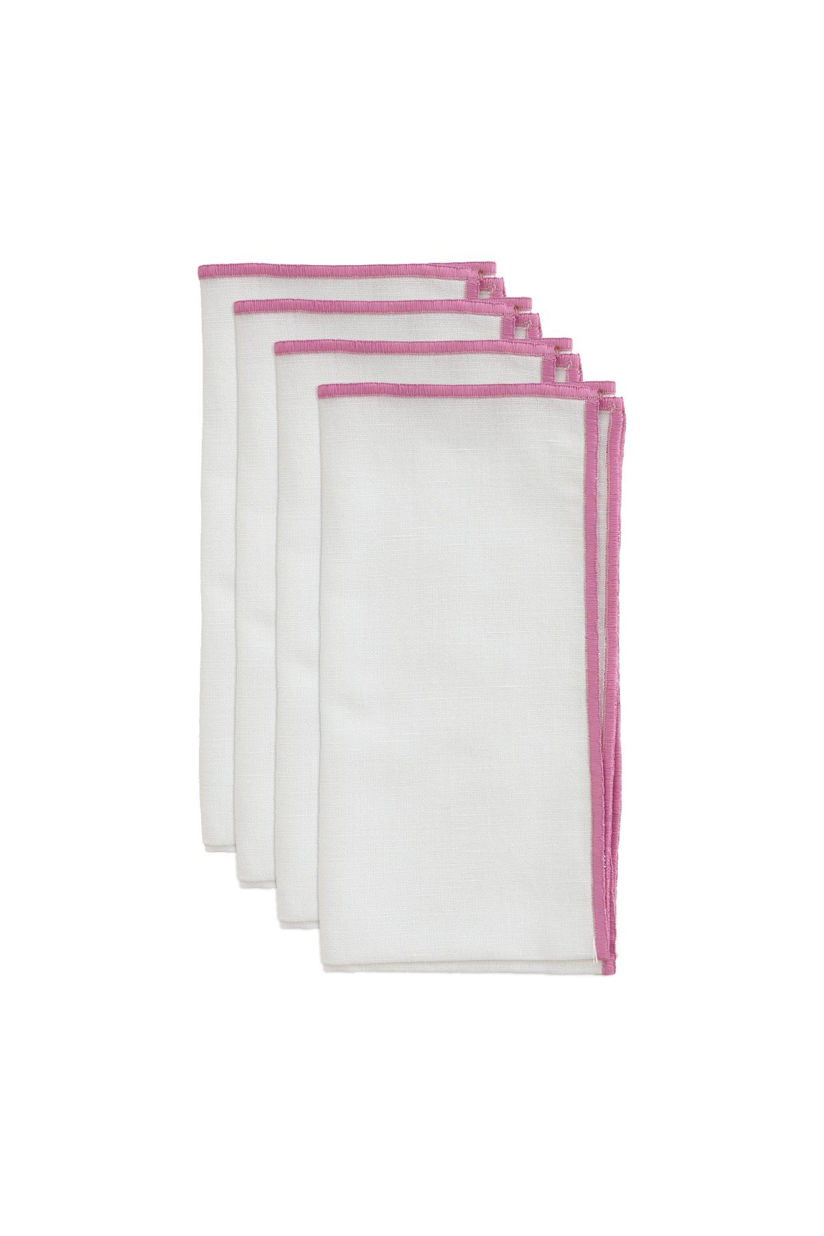 Pembe Biyeli Peçete 