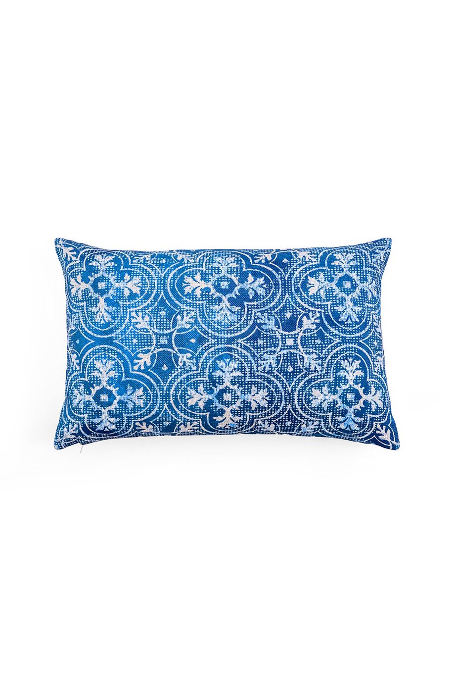 Polyester Dijital Batik Çini Desen Baskılı Dikdörgen Kırlent Kılıfı