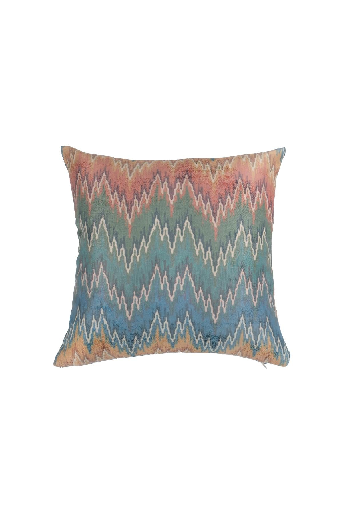 Renkli Missoni Desenli Kırlent Kılıfı 