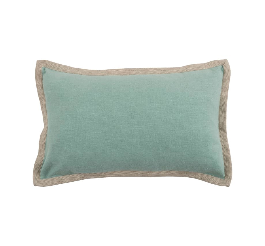 Vanelli Home Bej Biyeli Aqua Keten Dikdörtgen Kırlent Kılıfı