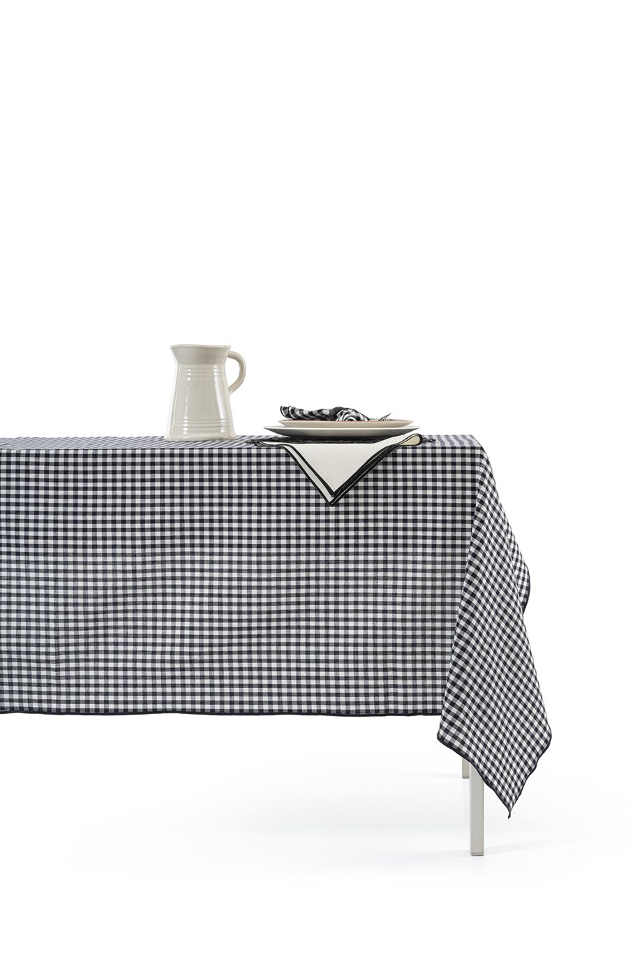 Vanelli Home Sİyah Ekoseli 150x250 Masa Örtüsü CVICA1C23JL9271001-0003