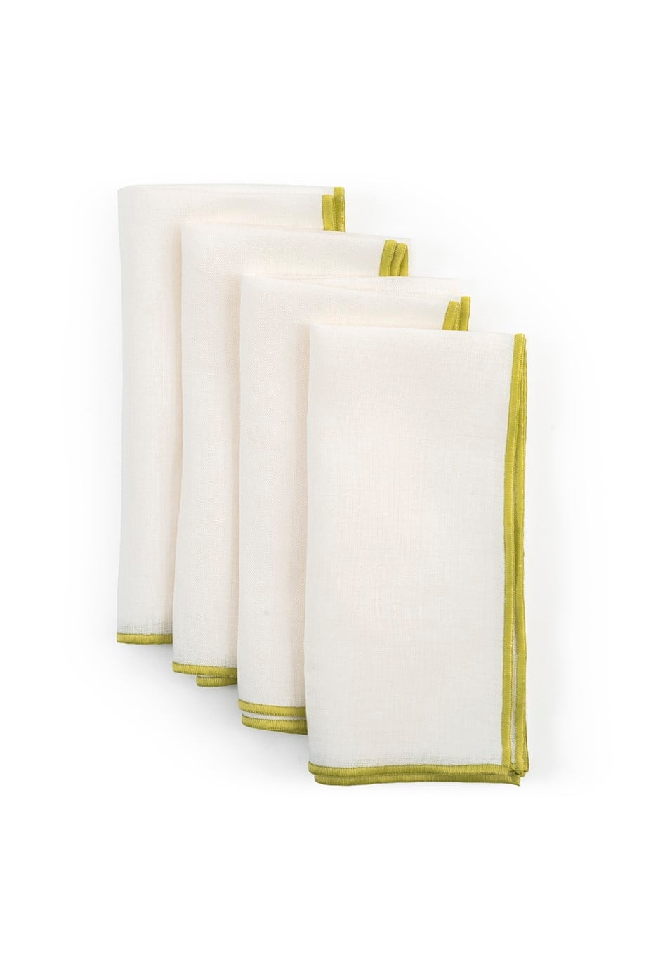 Vanelli Home Vanelli Home Fıstık Yeşili Pikolu Keten 4 Lü Peçete Seti CVICD1C23AGA1411ET-0002
