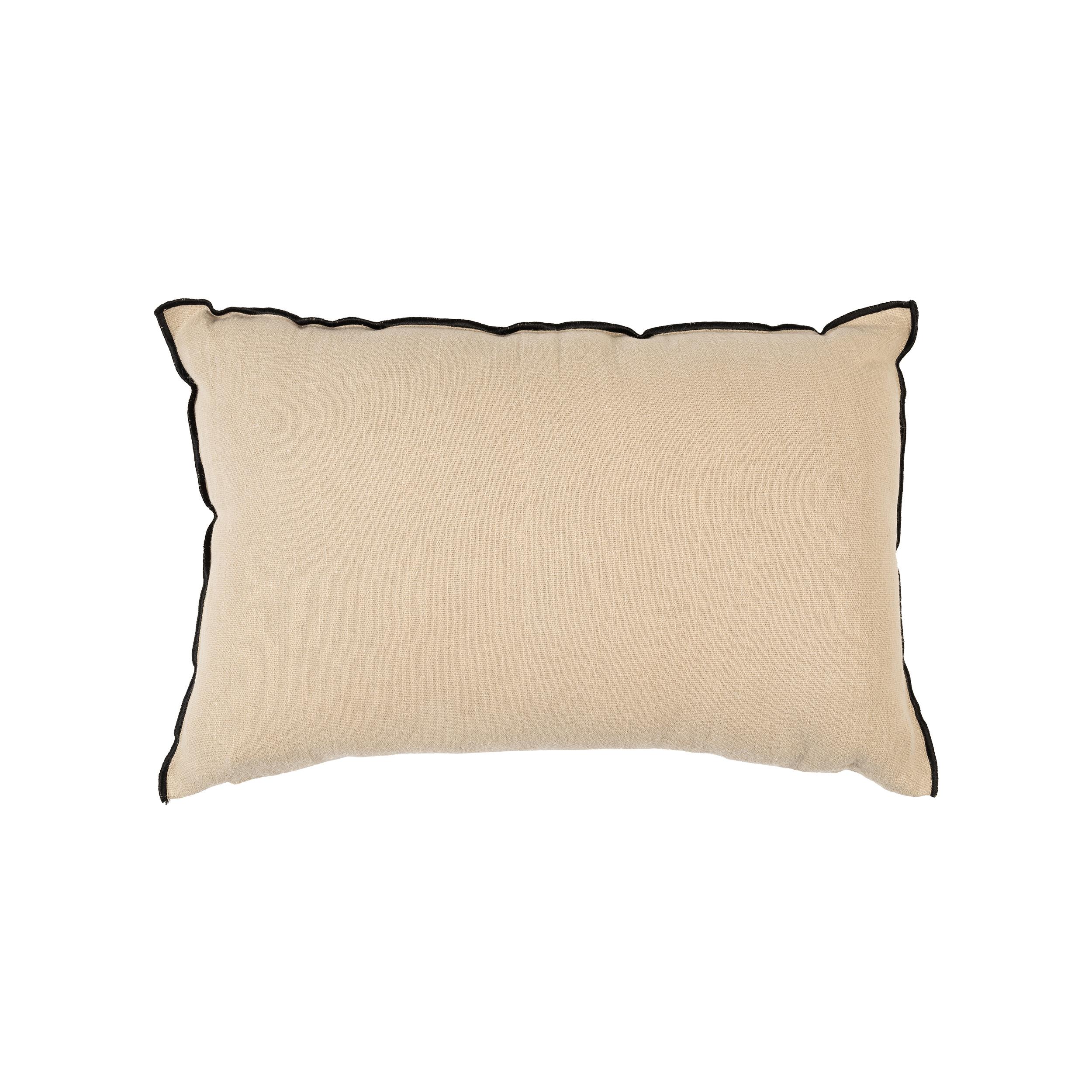 Wash Keten 35*55 cm Kırlent Kılıfı Bej