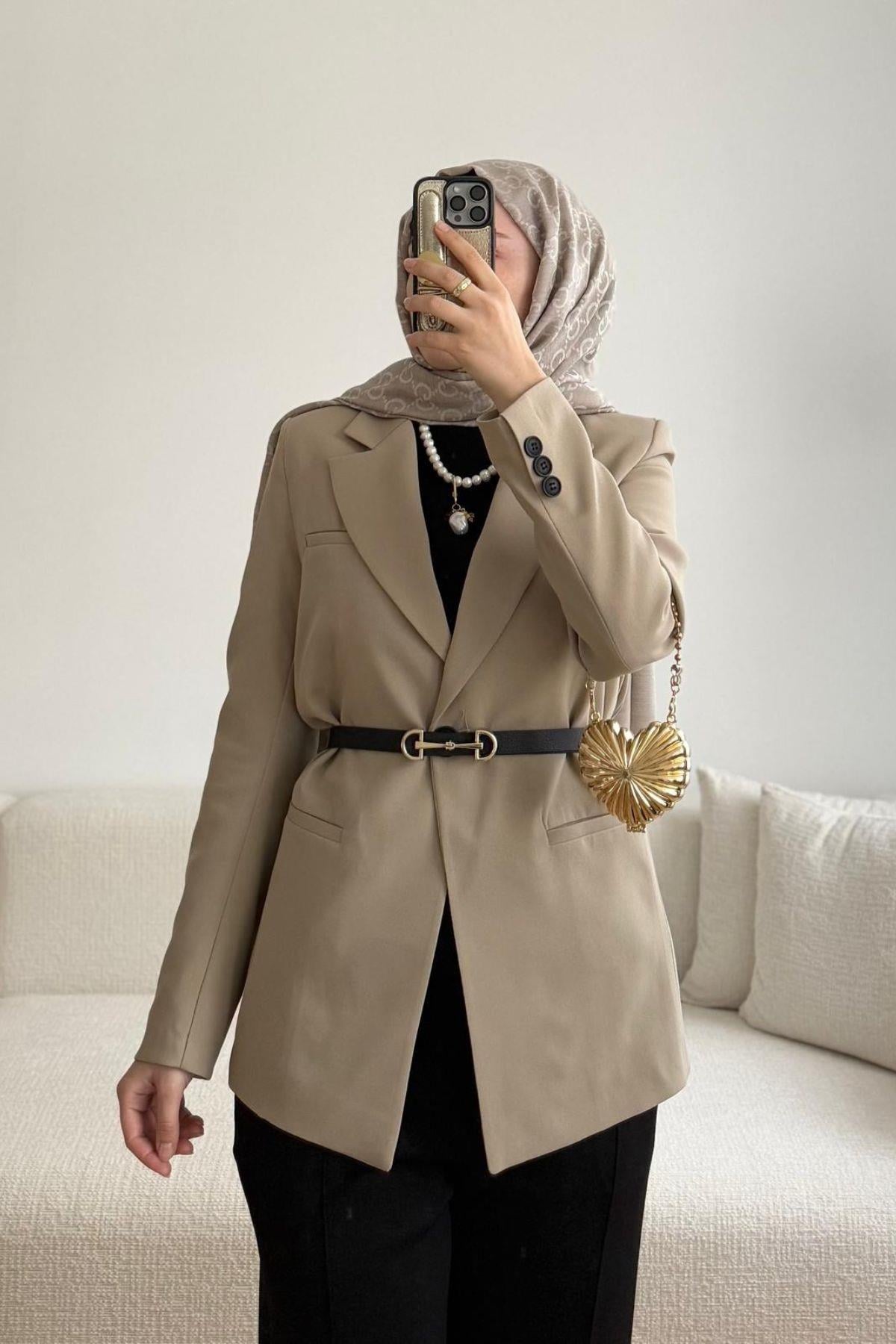 BEJ BLAZER CEKET