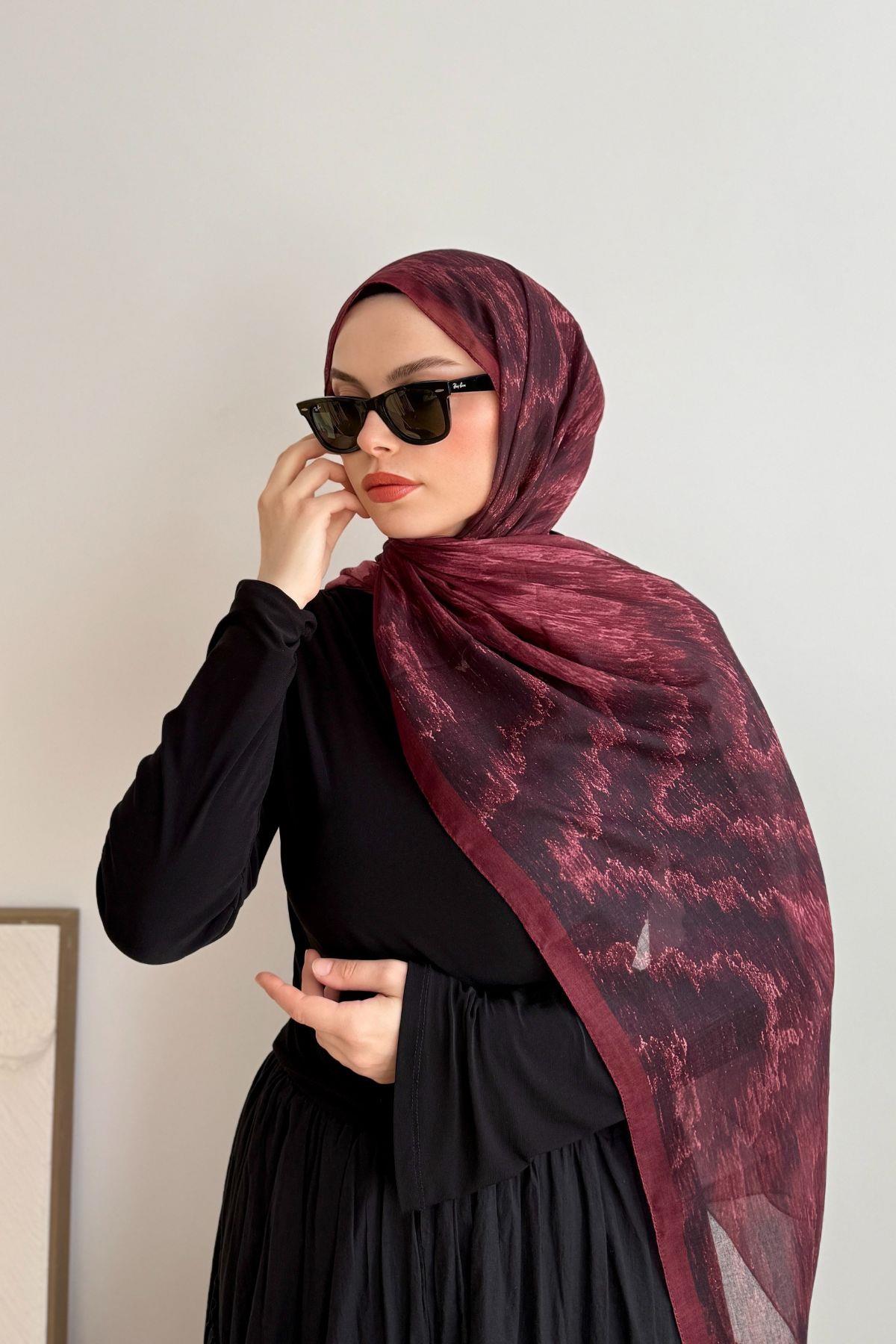 BORDO SİESTA SOFT ŞAL