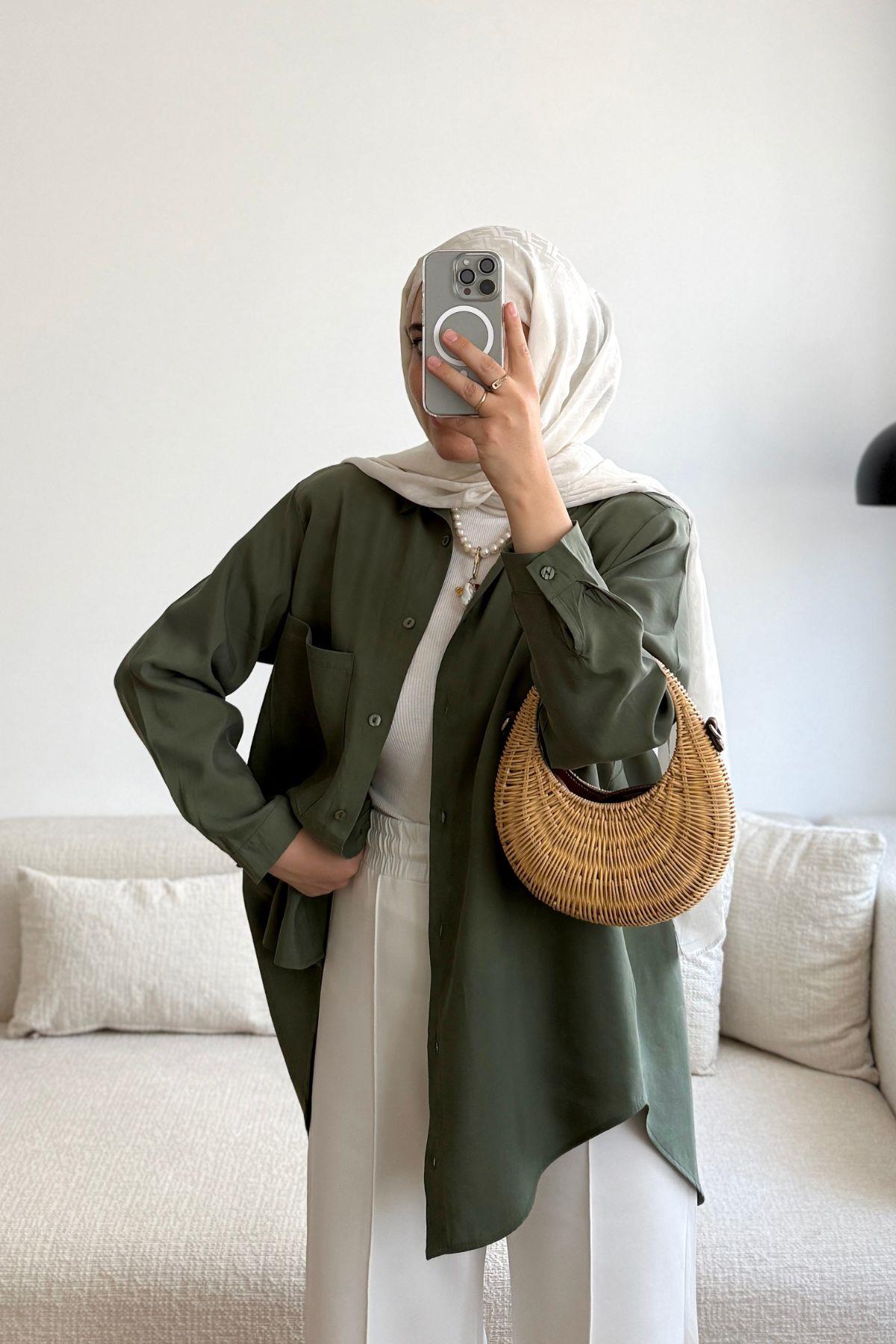 HAKİ BASİC GÖMLEK 01