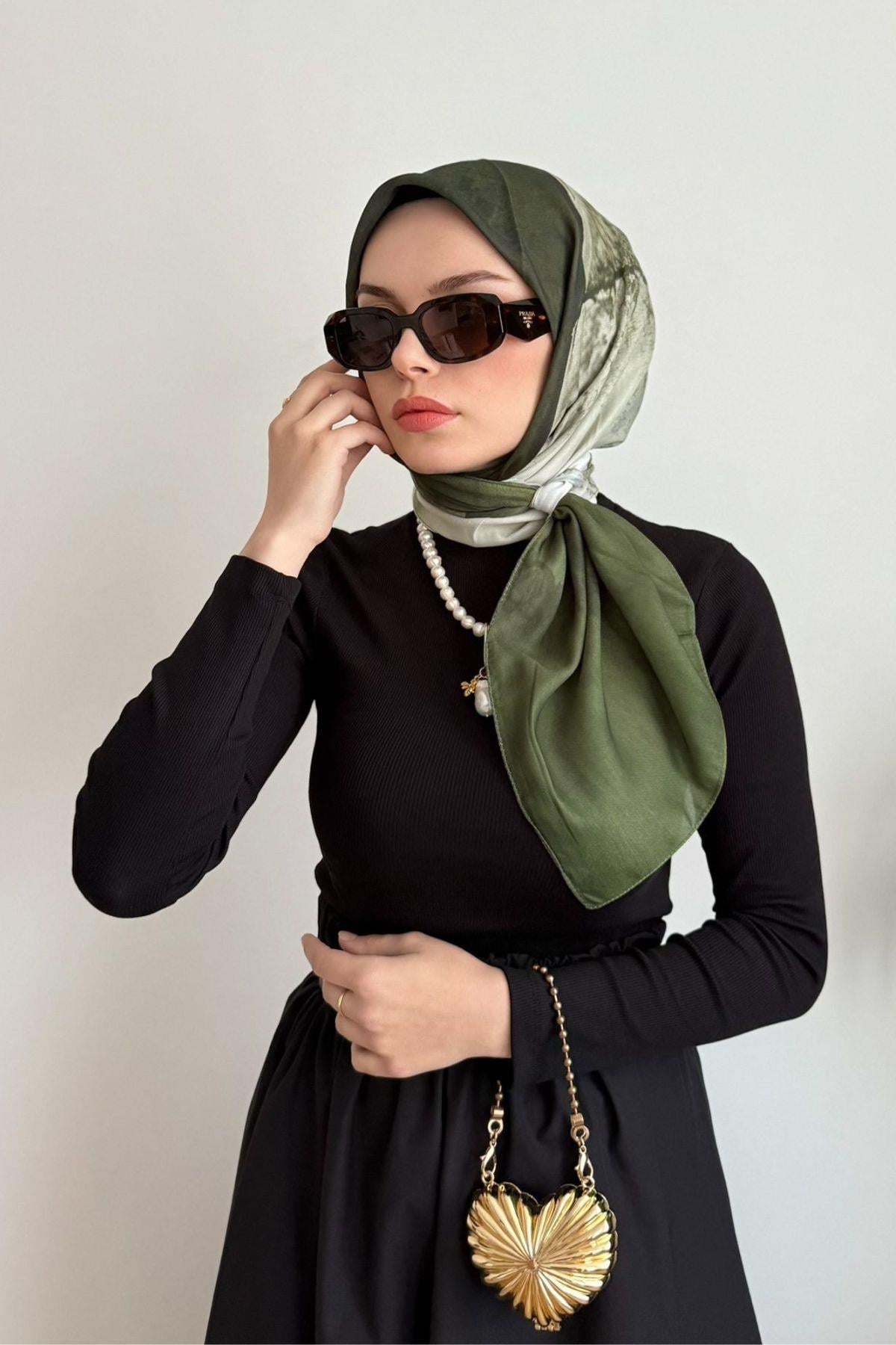 HAKİ GEÇİŞLİ SOFT EŞARP