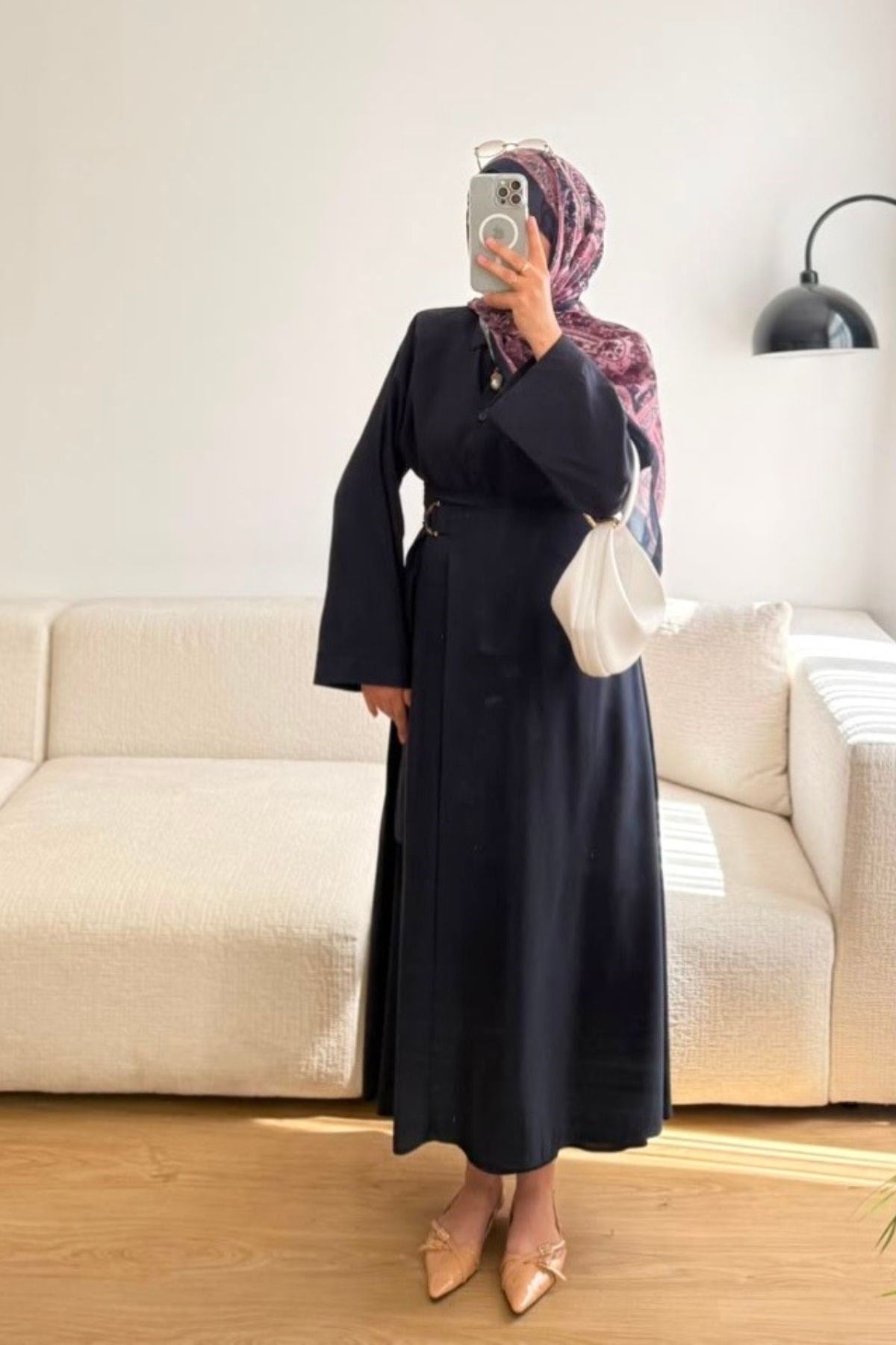 LACİVERT ETEĞİ TOKALI TAKIM
