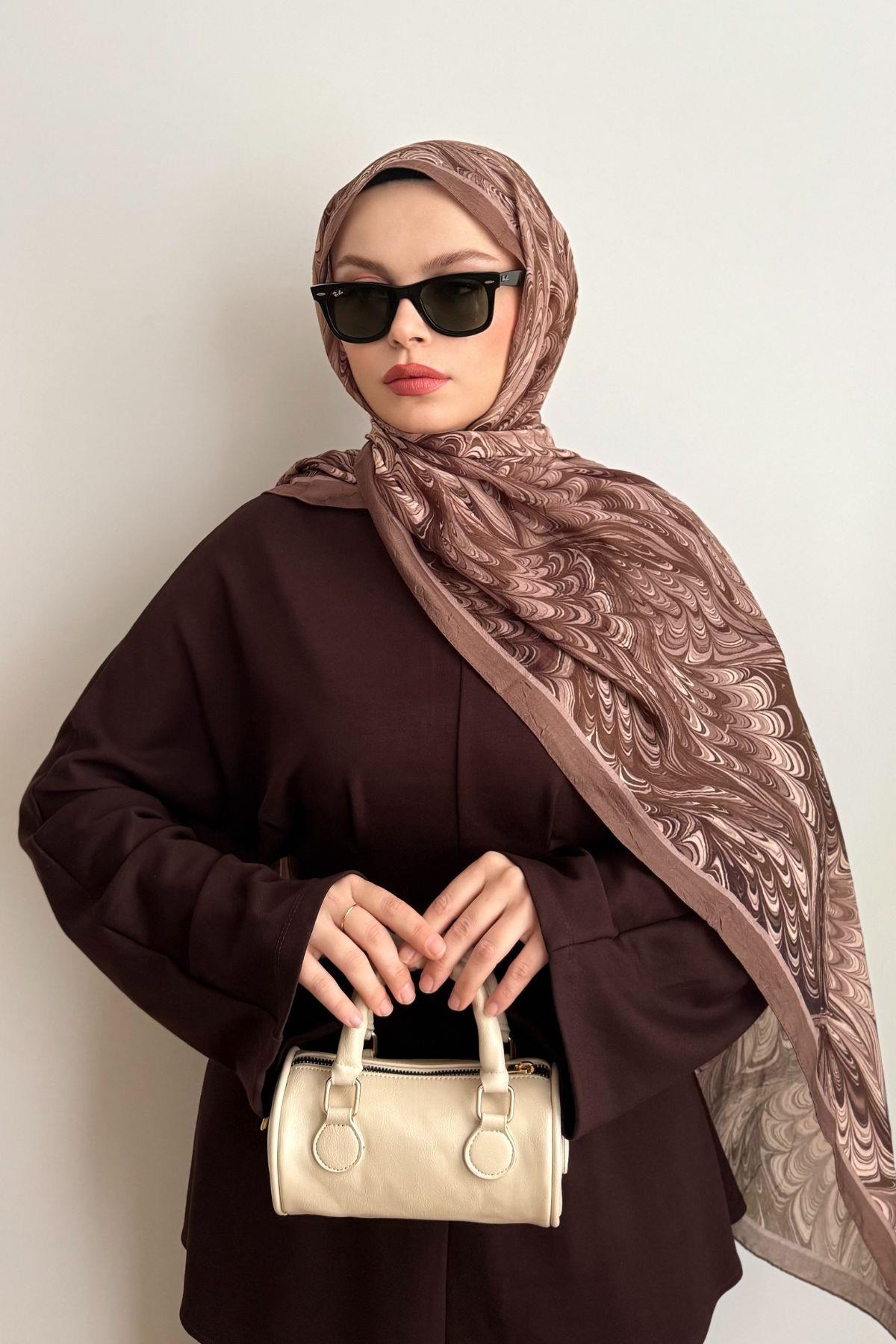 MARBLE DESEN KARAMEL ŞAL