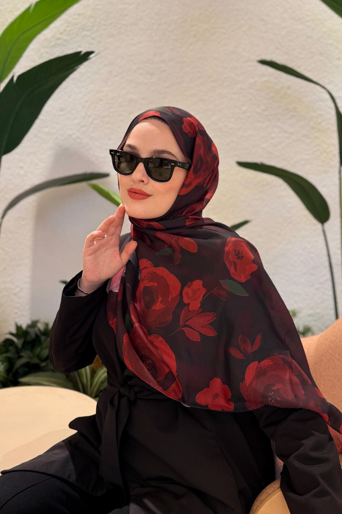 ROSALINDA BORDO ÇİÇEKLİ ŞAL