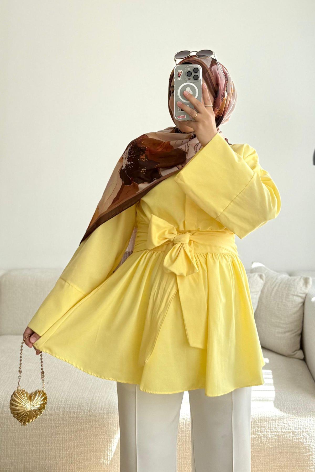 SARI FİYONKLU GÖMLEK