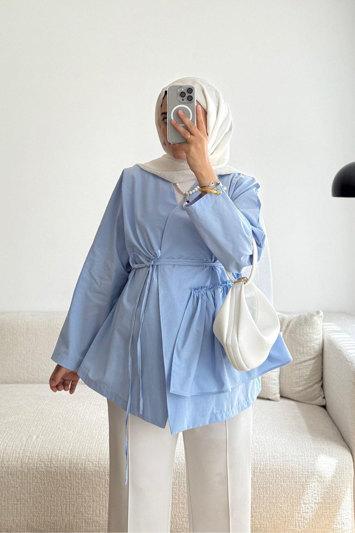 SİRA BEBE MAVİ KİMONO