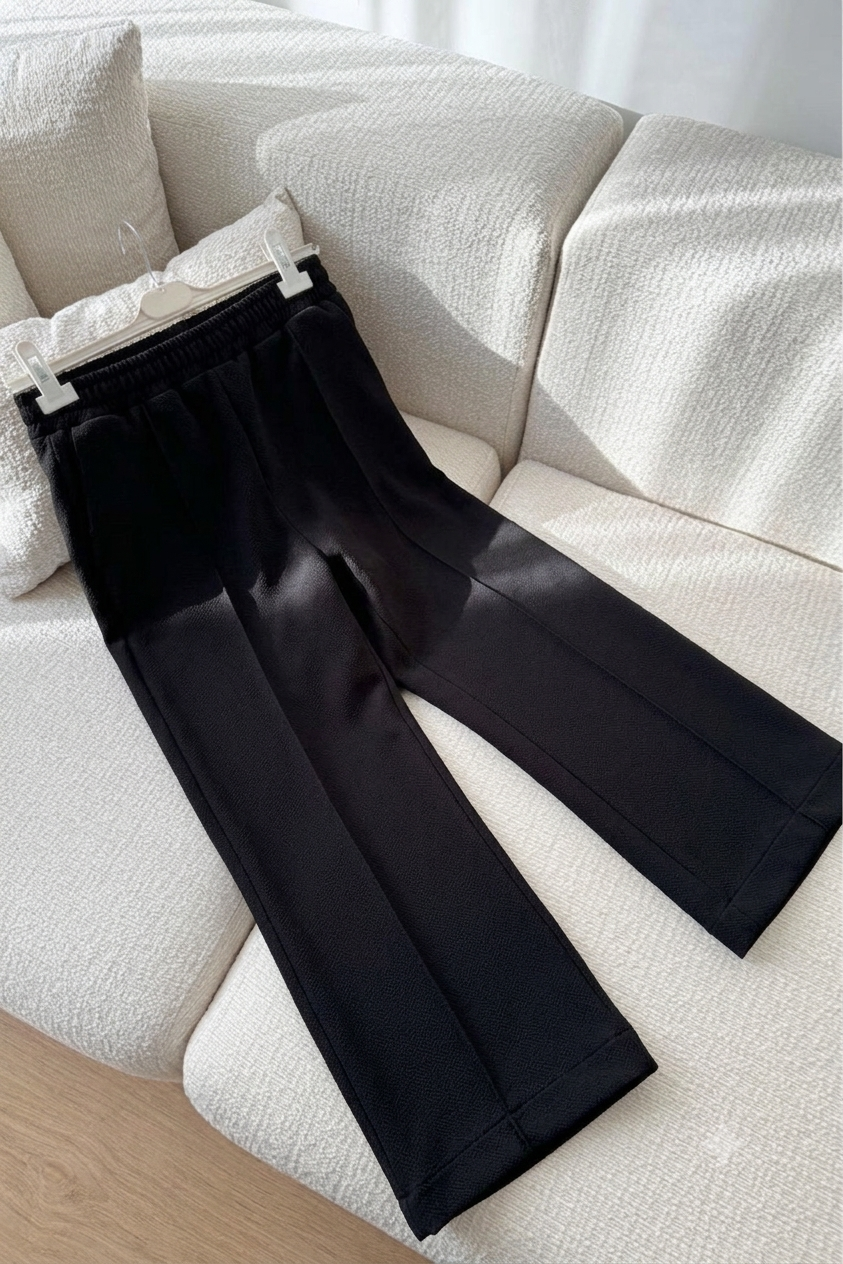 SİYAH BİLEK BOY KREP PANTOLON