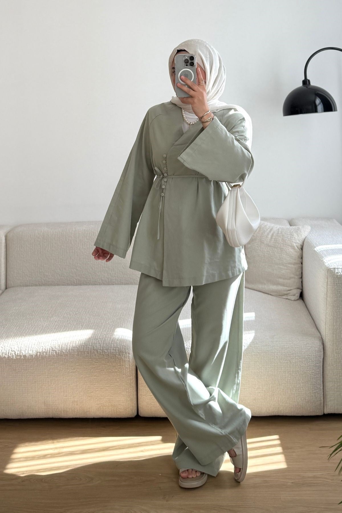 SOFT YEŞİL NORA ÇİFT BRİTLİ TAKIM