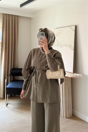 HAKİ PELERİNLİ MODAL TAKIM