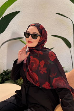 ROSALINDA BORDO ÇİÇEKLİ ŞAL