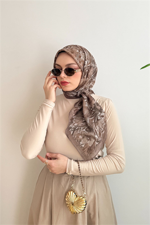 VİZON OPERA ÇİÇEK EŞARP