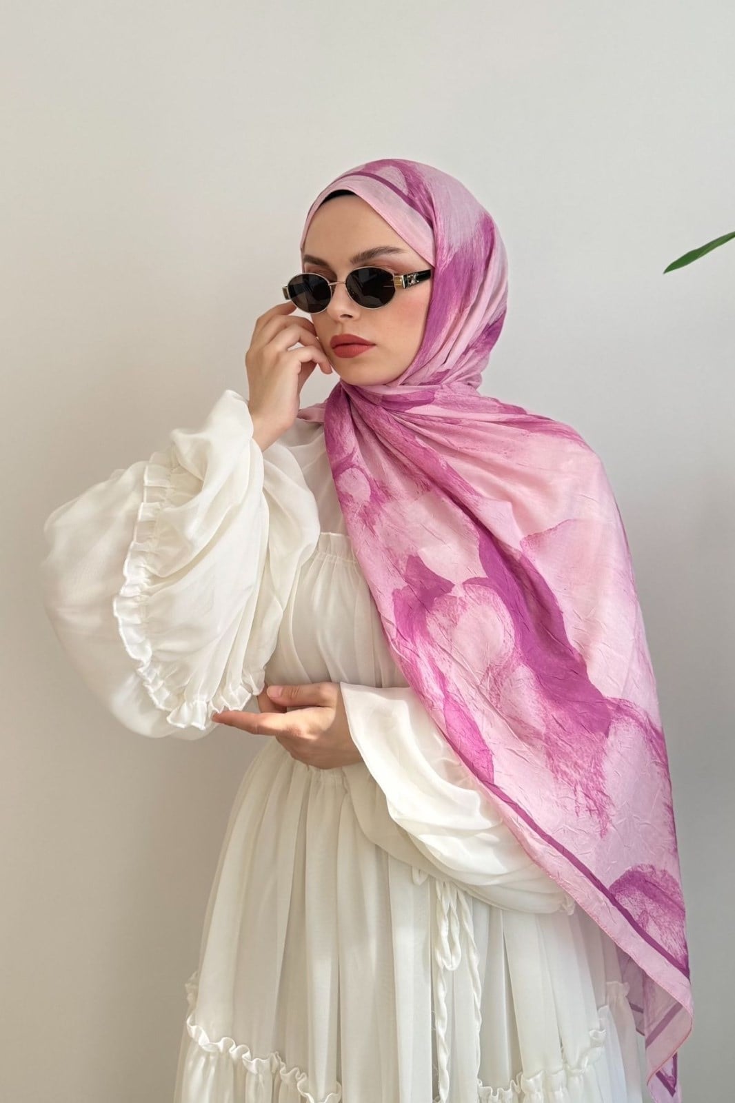 01 PEMBE PRETTY ŞAL
