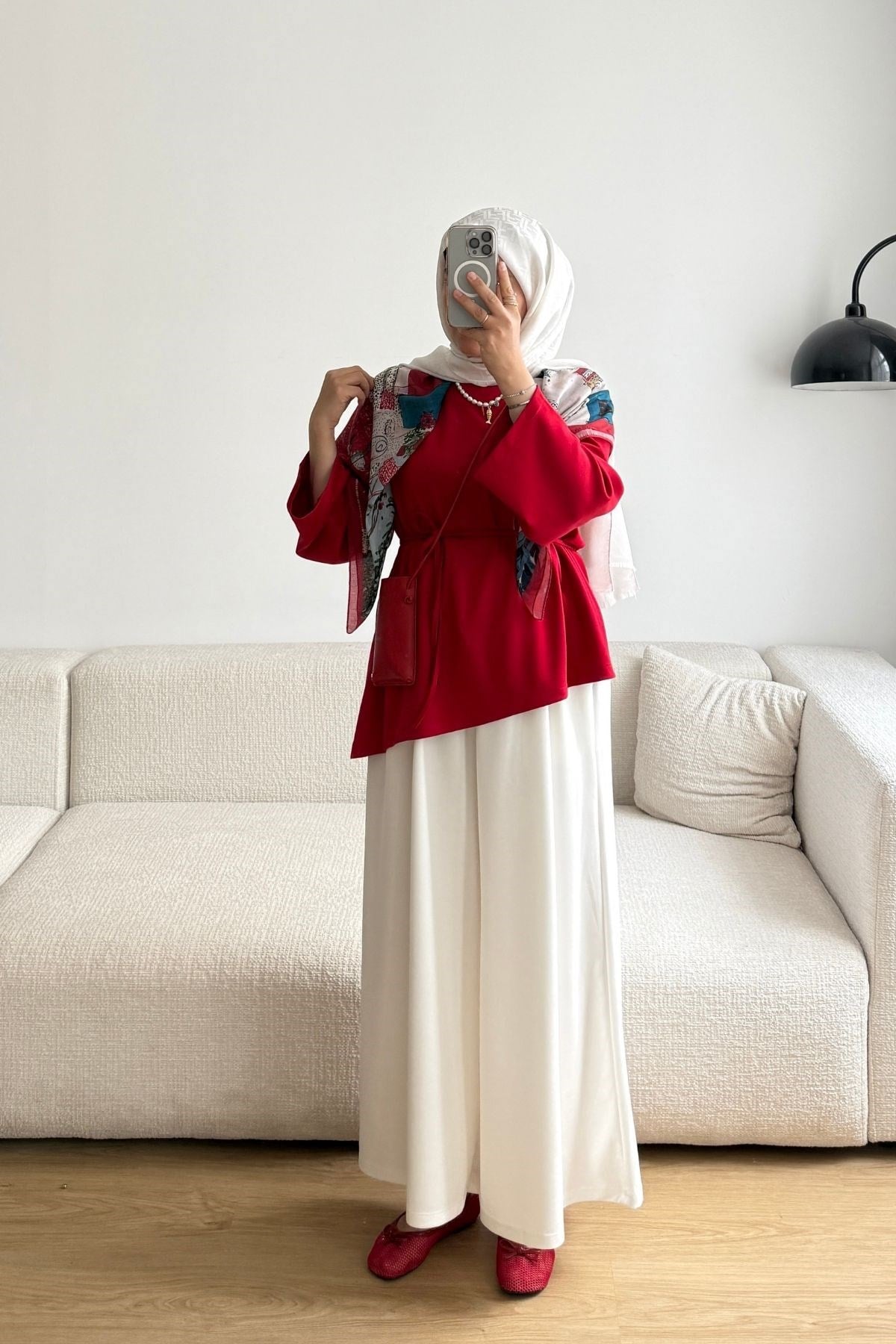 2029 BORDO ÇAPRAZ KUŞAKLI SWEAT